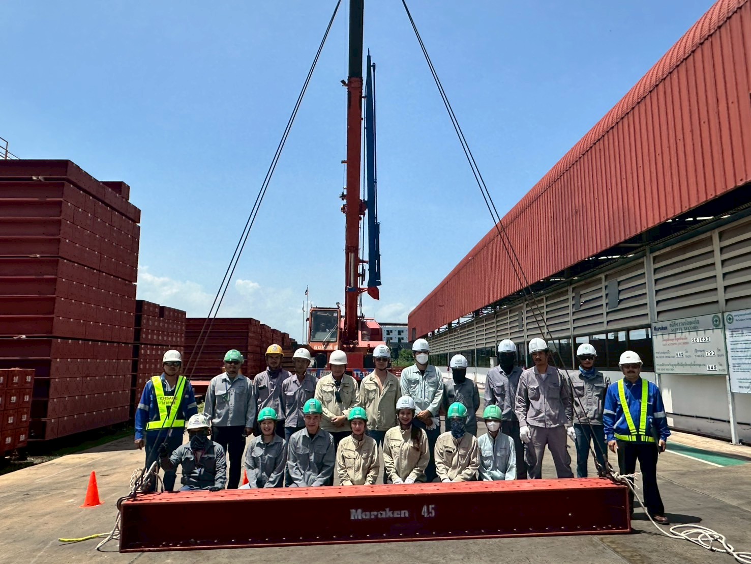 Training course for working with hoists and crane